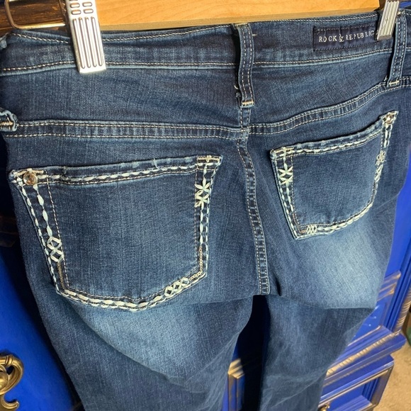 Rock & Republic LowRise Stretch Jeans Kasandra Sz4 - Picture 3 of 3